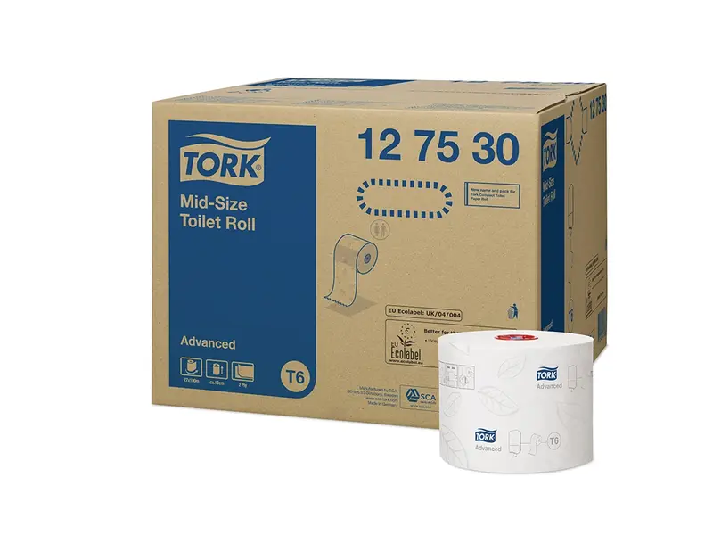 Tork Mid-Size toiletrol T6 2-laags Advanced wit